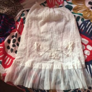 Lacy vintage slip skirt